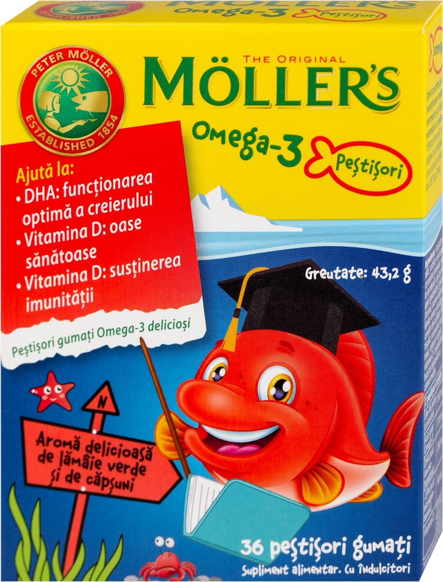 Omega3+vitamin D dodatak ishrani za decu - gumene..., 36 kom