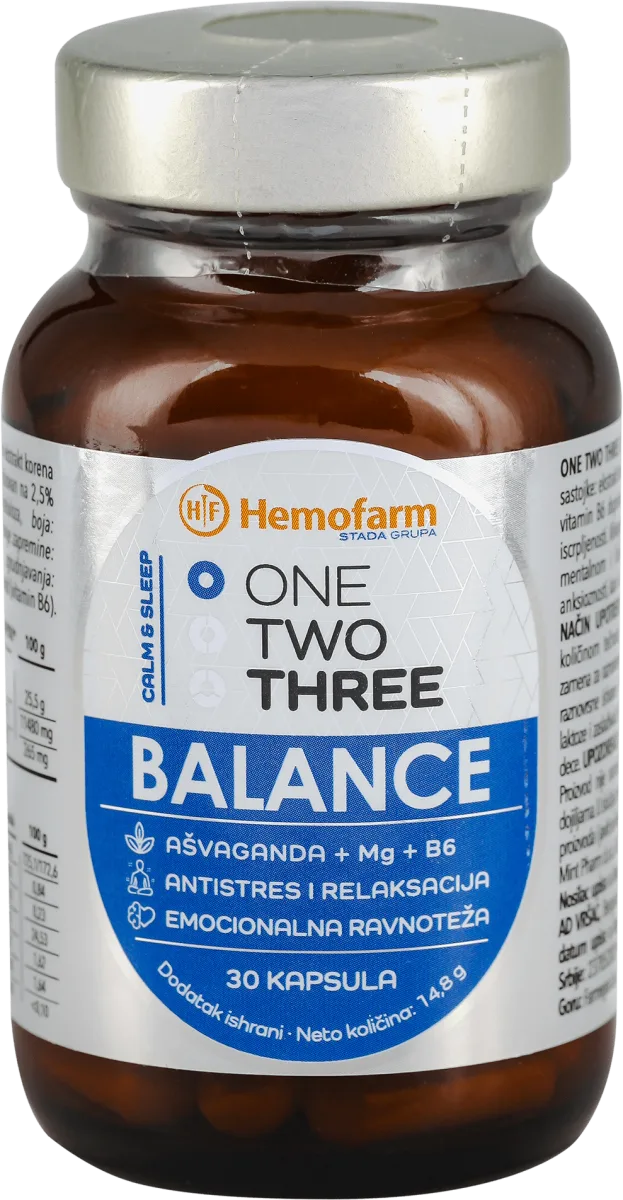 ONE TWO THREE BALANCE, kapsule, 30 kom