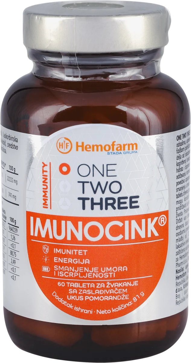 ONE TWO THREE IMUNOCINK® za odrasle,, 60 kom