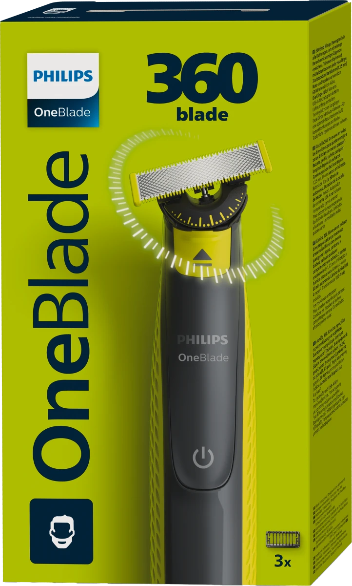 OneBlade 360 3x brijač za lice, 1 kom