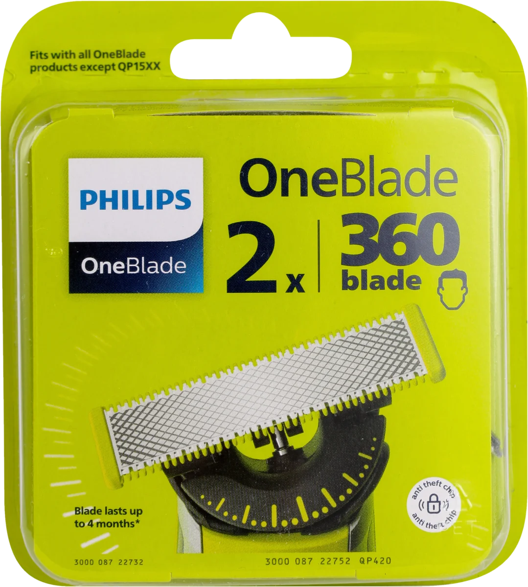 OneBlade 360 zamenske oštrice, QP420, 2 kom