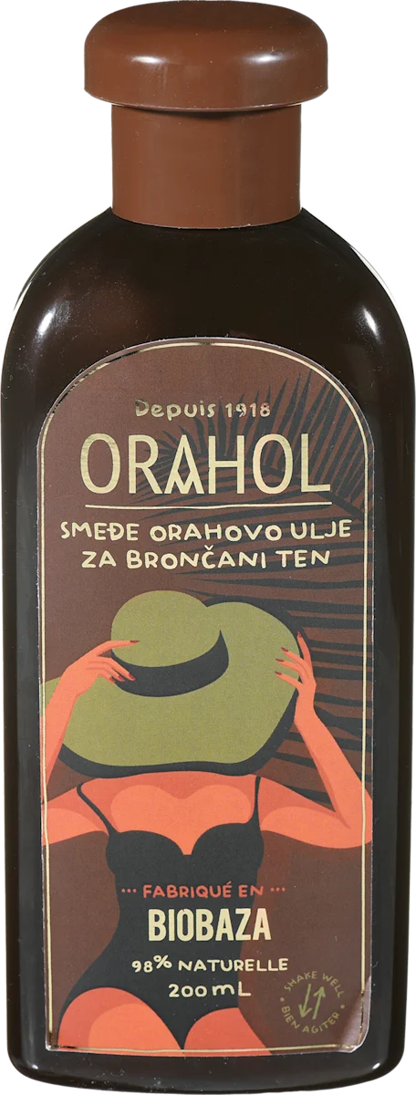 ORAOL smeđe orahovo ulje za bronzani ten, 200 ml