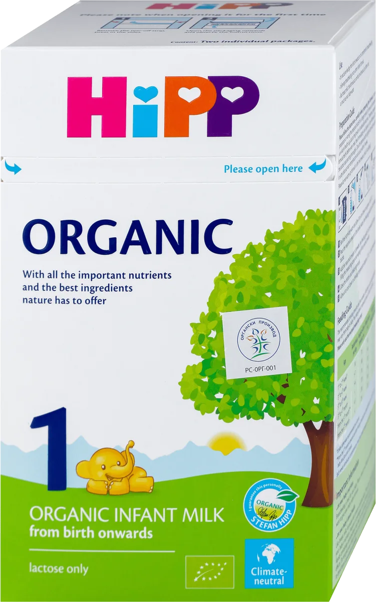 ORGANIC 1 početno mleko za odojčad, od rođenja, 800 g