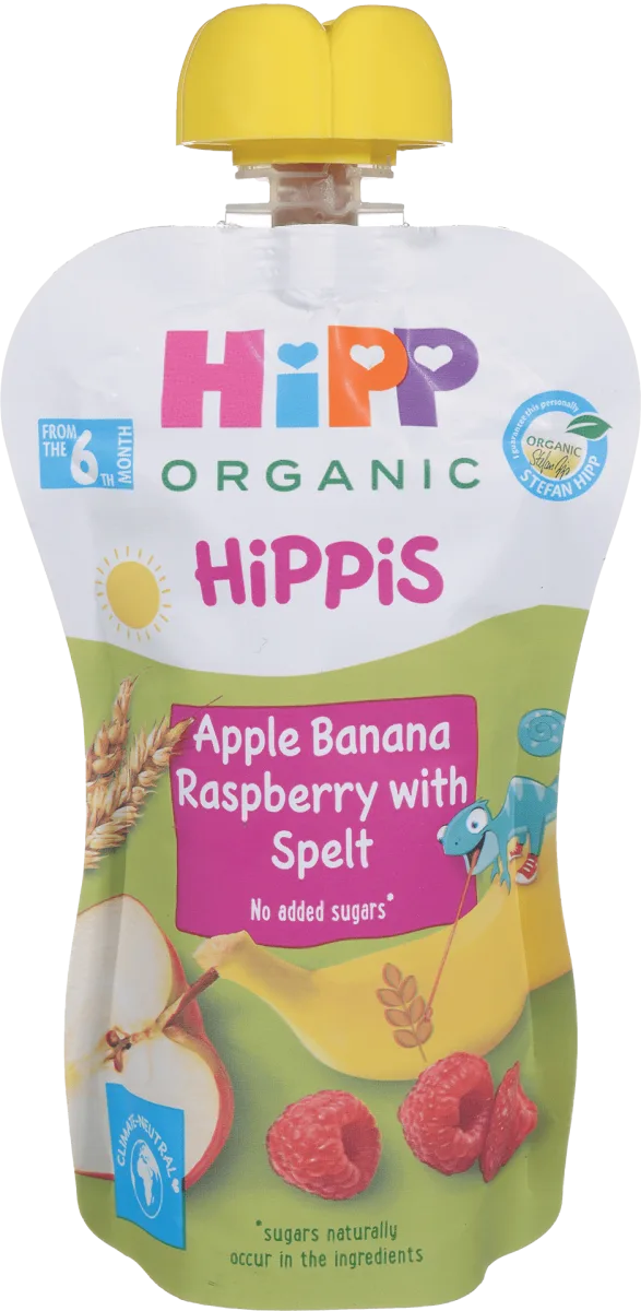 ORGANIC HiPPis voćni pire - jabuka, banana,..., 100 g