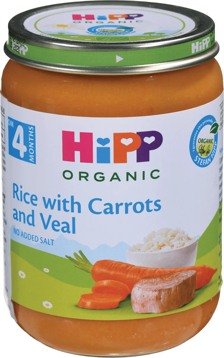 ORGANIC kašica za bebe - šargarepa sa pirinčem i..., 190 g