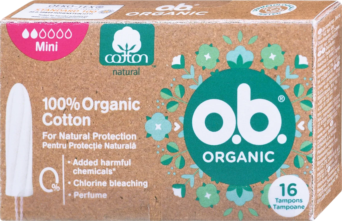Organic Mini- tamponi, 16 kom