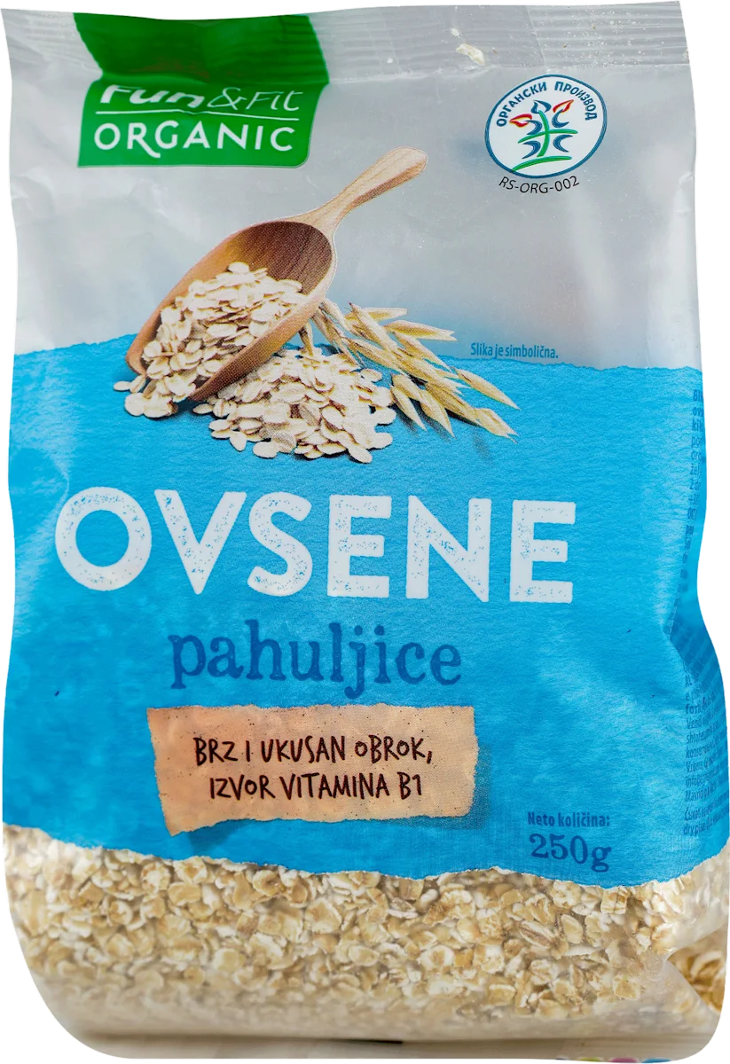 ORGANIC ovsene pahuljice, 250 g