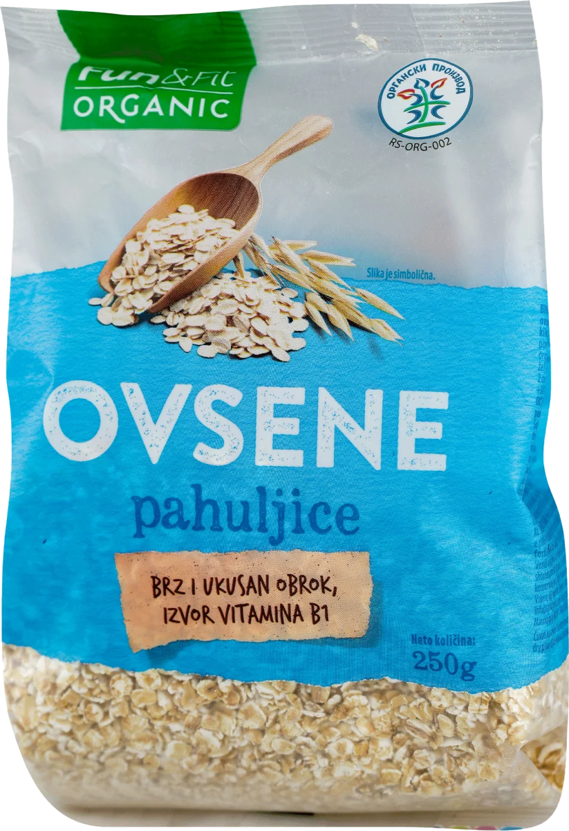 ORGANIC ovsene pahuljice, 250 g