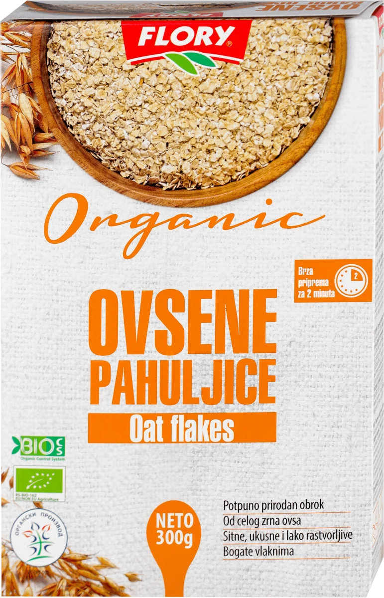 Organic ovsene pahuljice, 300 g