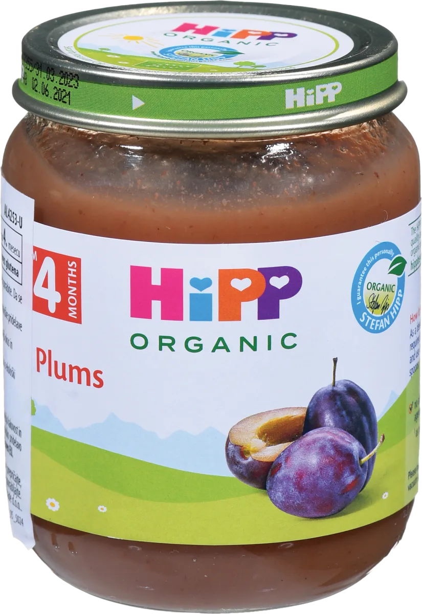 ORGANIC voćna kašica - šljiva, od 4. meseca, 125 g