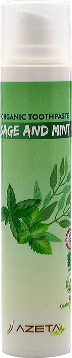 Organska pasta za zube, žalfija i nana, 50 ml