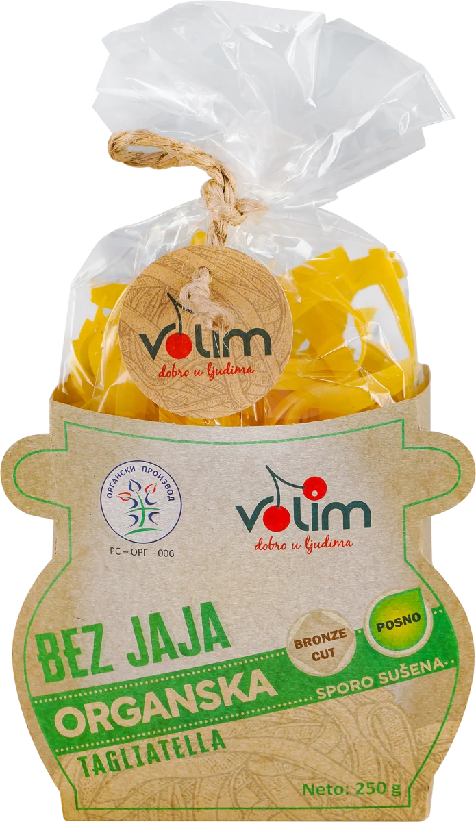 Organska testetina TAGLIATELLA  - bez jaja, 250 g