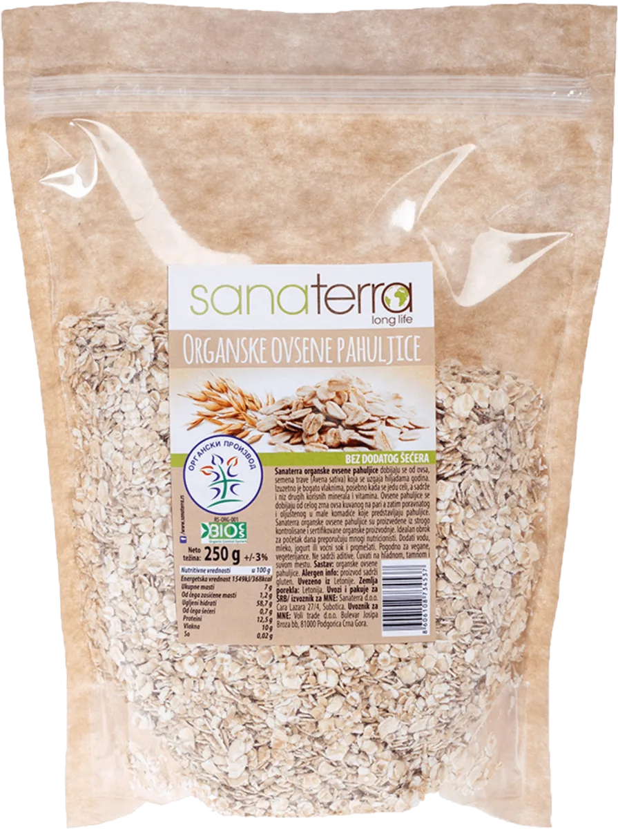 ORGANSKE OVSENE PAHULJICE, 250 g
