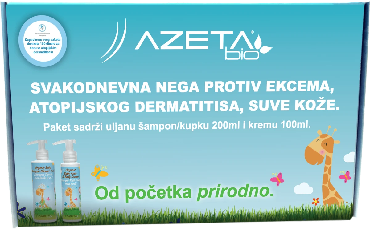 Organski paket za ekcem i suvu kožu, 1 kom