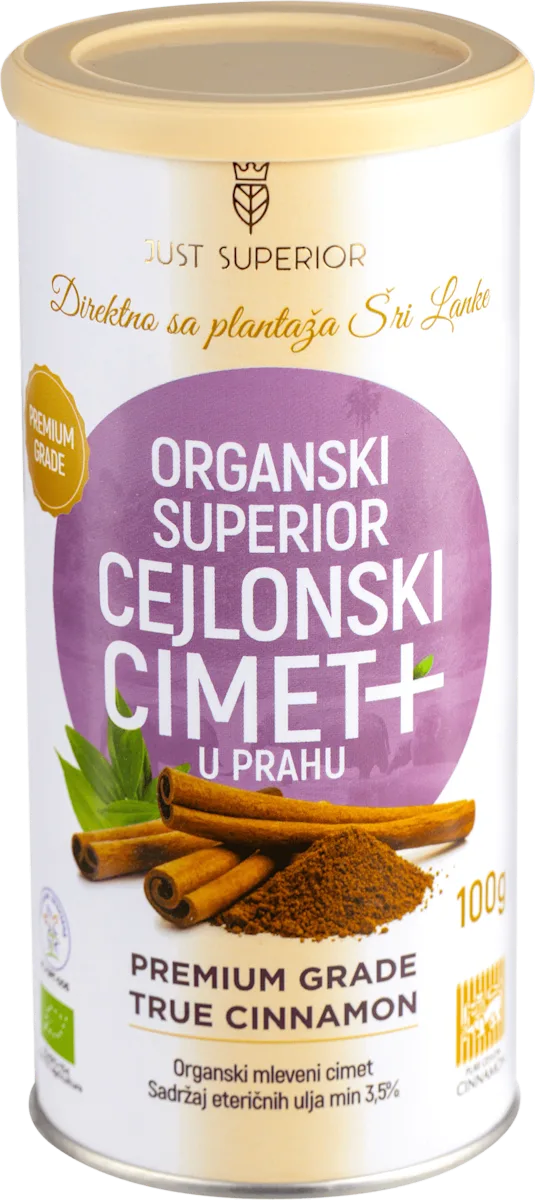 ORGANSKI SUPERIOR CEJLONSKI CIMET + u prahu, 100 g