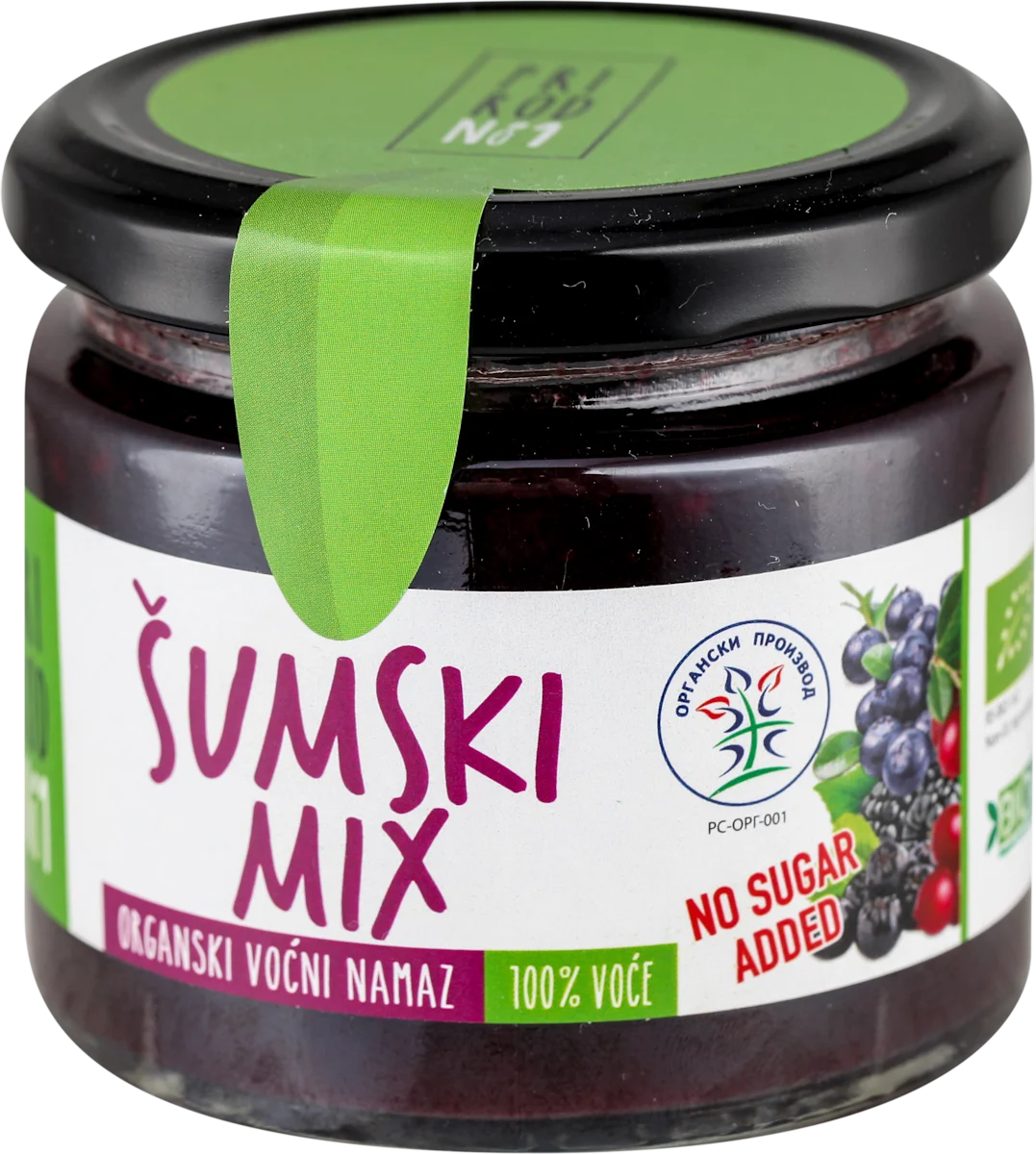 ORGANSKI VOĆNI NAMAZ ŠUMSKI MIX, 200 g