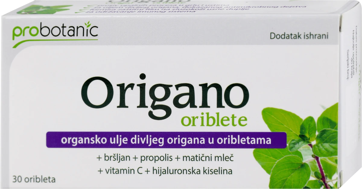 Origano oriblete - organsko ulje divljeg origana, 30 kom
