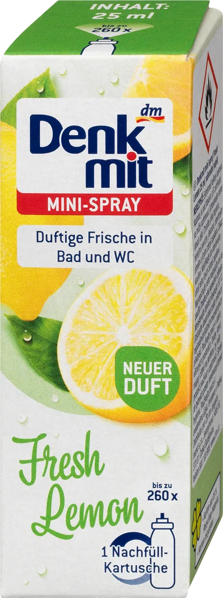Osveživač prostora mini sprej Fresh Lemon -..., 25 ml