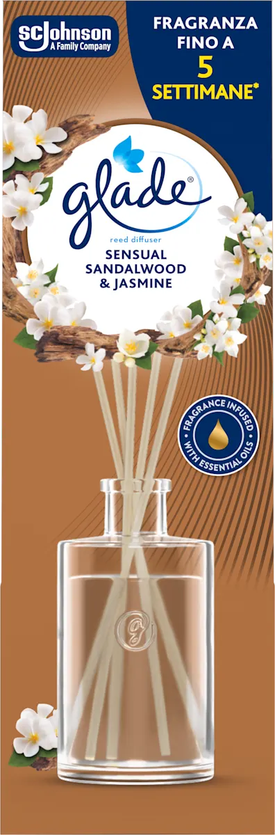 Osveživač prostora sa štapićima - sandalovina i jasmin, 50 ml