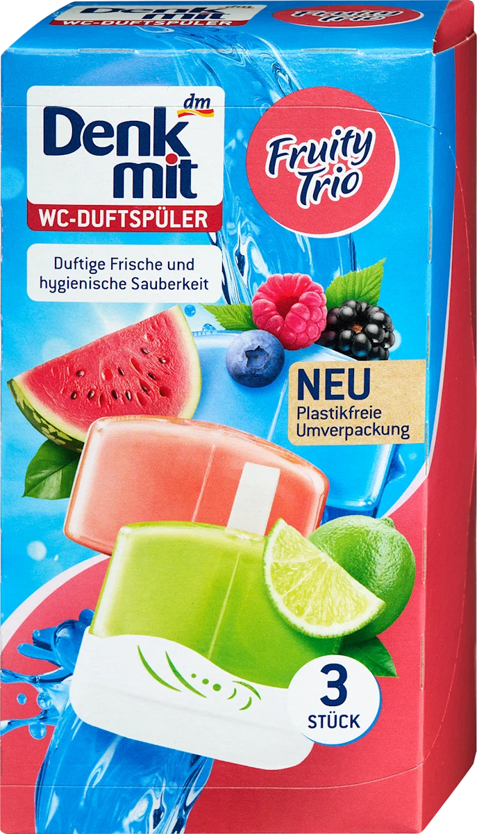 Osveživač za WC - Fruity Trio, 3 kom