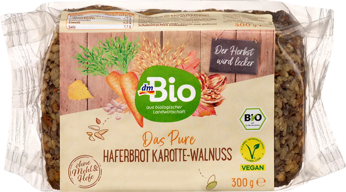 Ovseni hleb sa šargarepom i orasima, 300 g