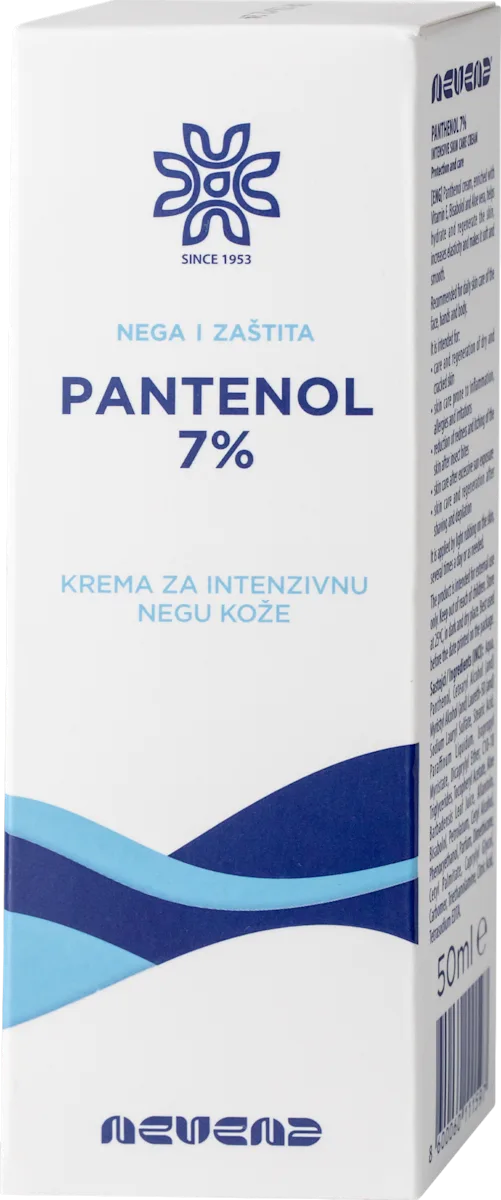 Pantenol 7% krema za intenzivnu negu kože, 50 ml