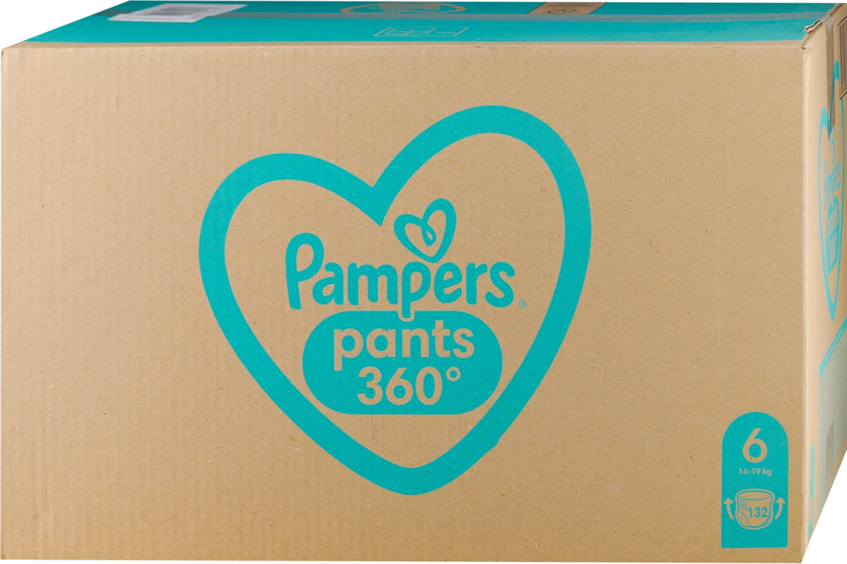 Pants, pelene gaćice, veličina 6 (15+ kg), 132 kom