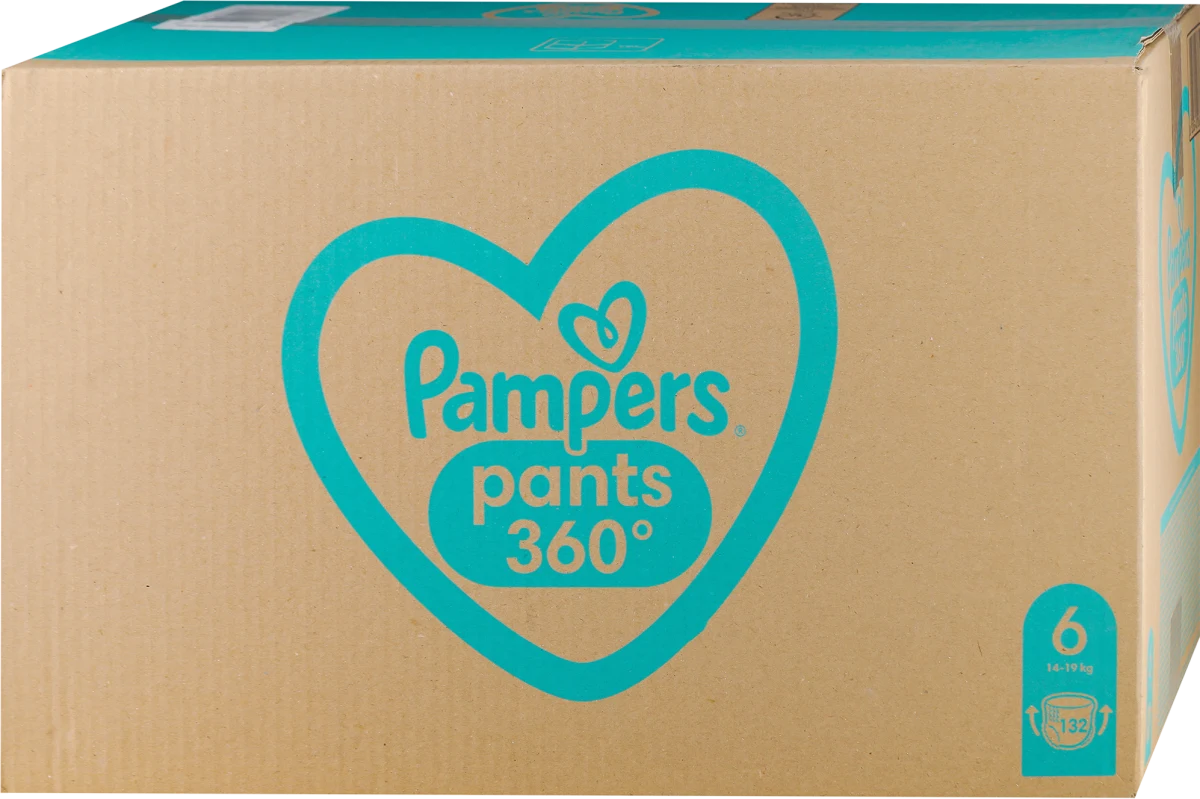 Pants, pelene gaćice, veličina 6 (15+ kg), 132 kom