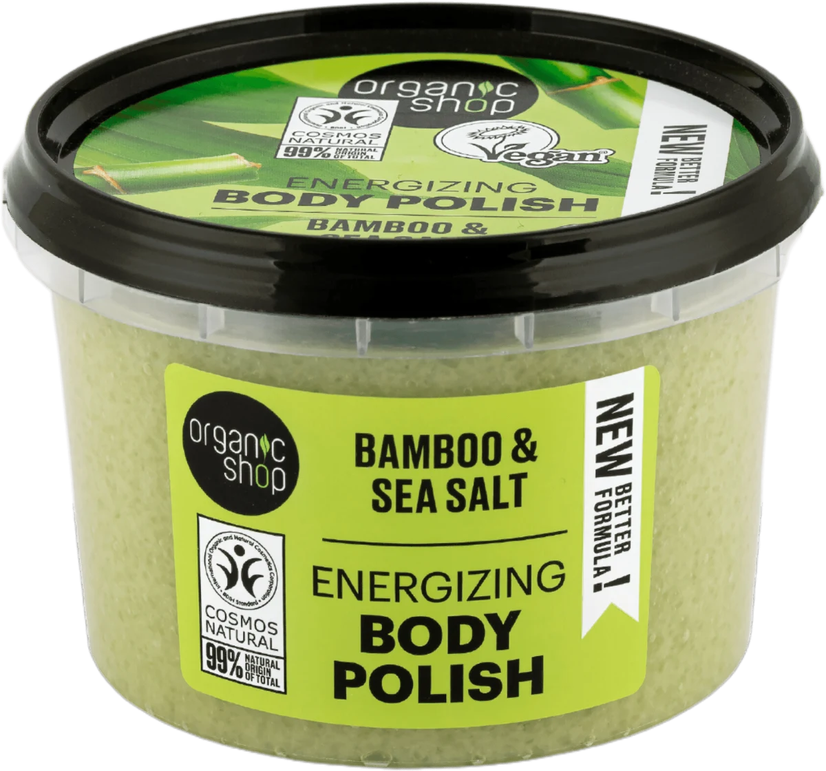 Piling za telo Organic Bamboo & Sea Salt, 250 ml