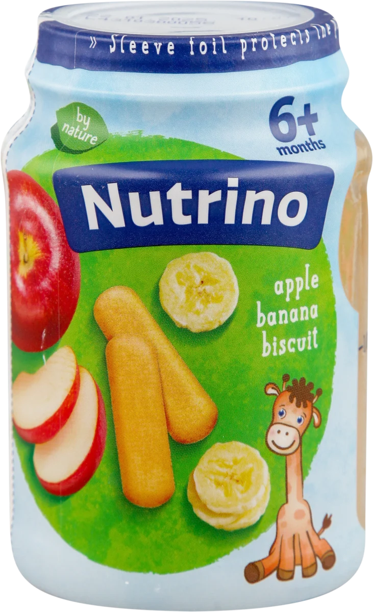 Pire od voća, jabuka i banana sa keksom, od 6...., 190 g