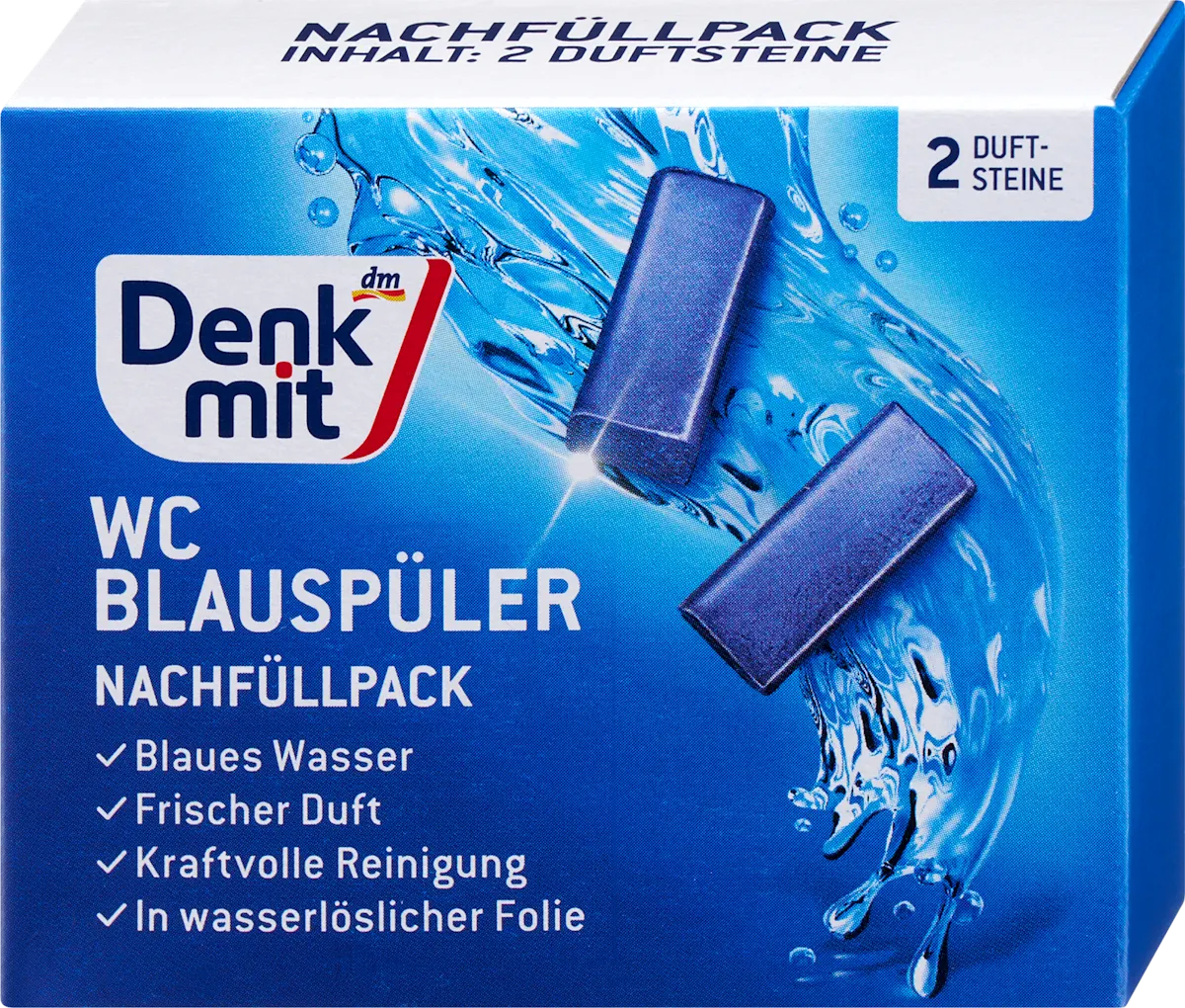 Plavi kamen za WC šolju - dopuna, 2x40g, 2 kom