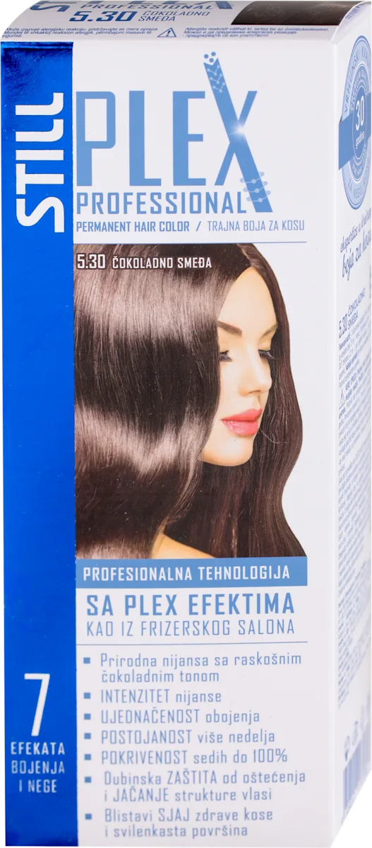 PLEX COLOR 5.30 - ČOKOLADNO SMEĐA boja za kosu, 1 kom