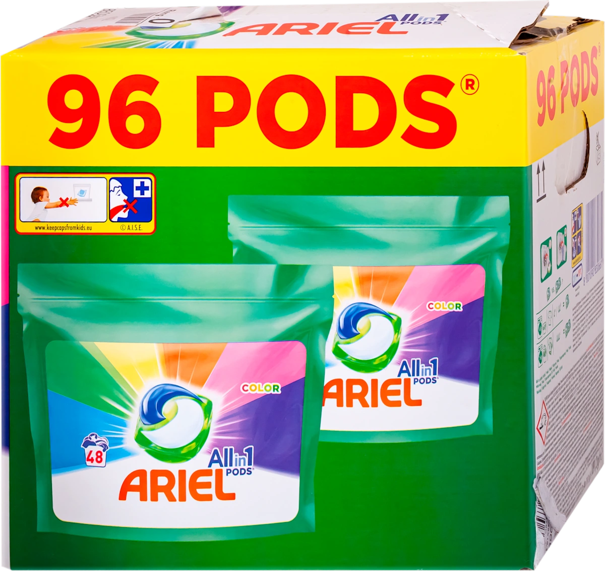 PODS COLOR All in 1 kapsule za veš, 96 kom