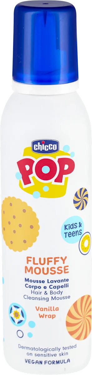 POP pena za telo za kosu, Vanila Wrap, 200 ml