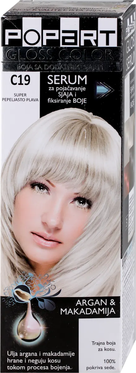POPART GLOSS COLOR C19 - SUPER PEPELJASTO PLAVA..., 1 kom