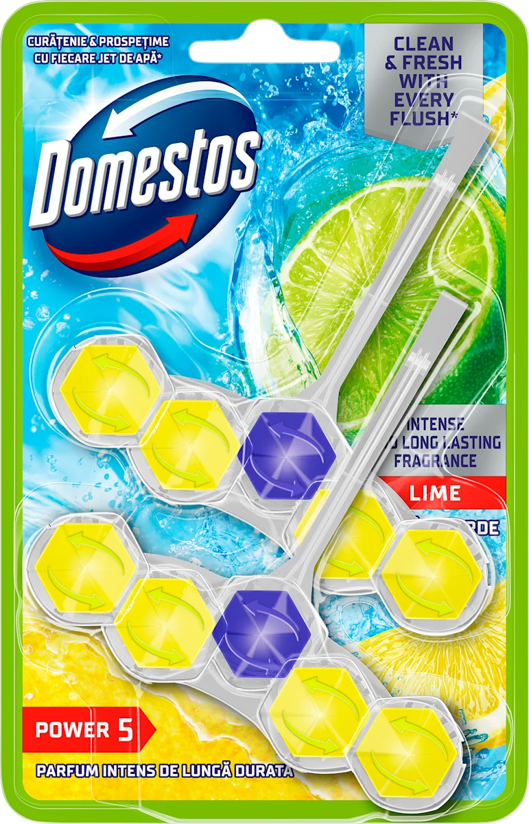POWER 5 LIME osveživač za wc šolju, 2 kom