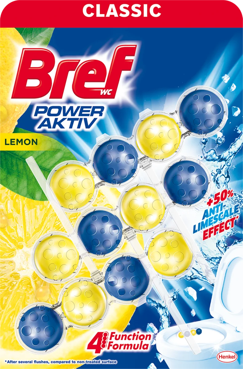POWER AKTIV LEMON - WC osveživač, 3 g