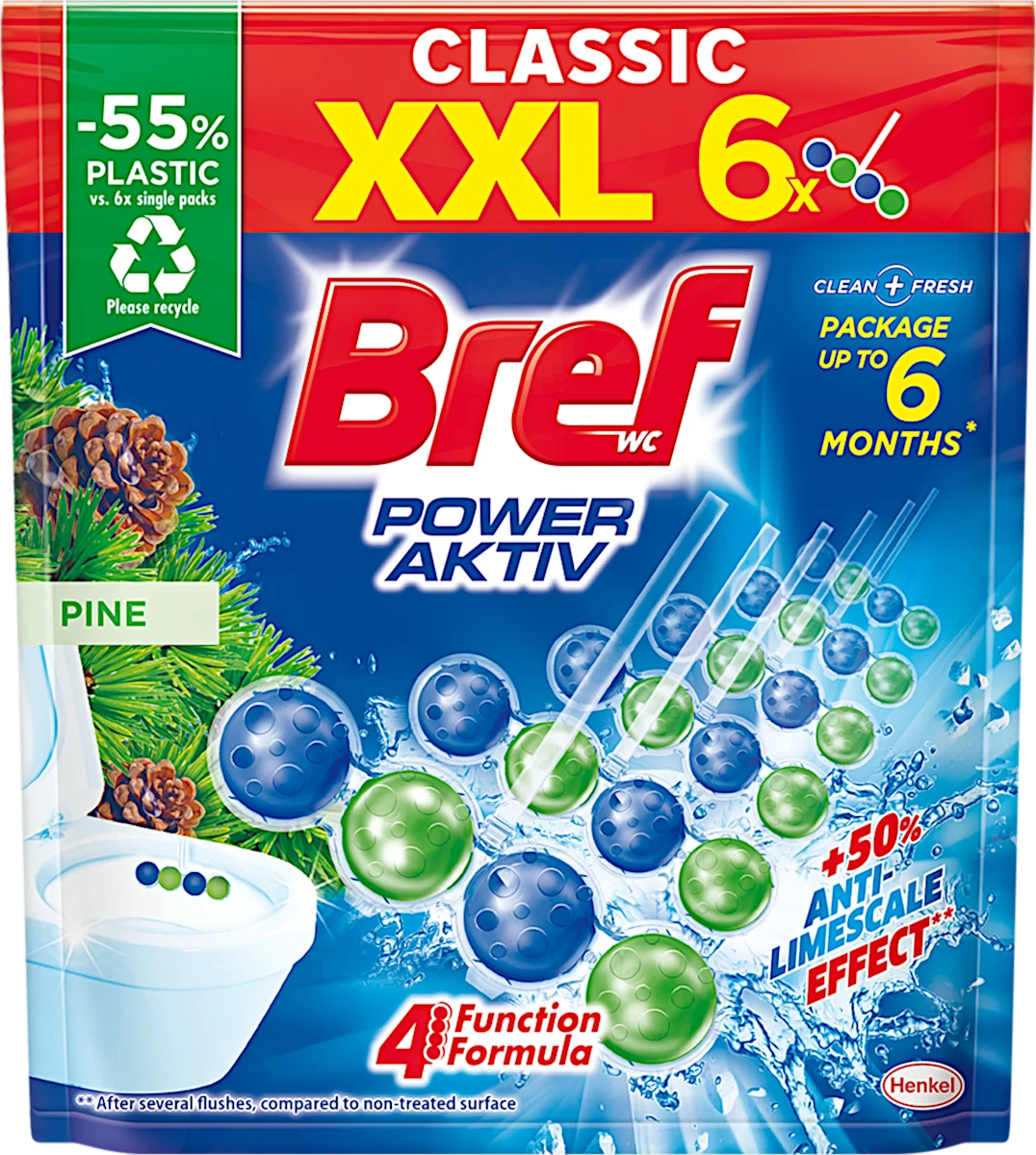 POWER AKTIV PINE wc osveživač, 6 kom