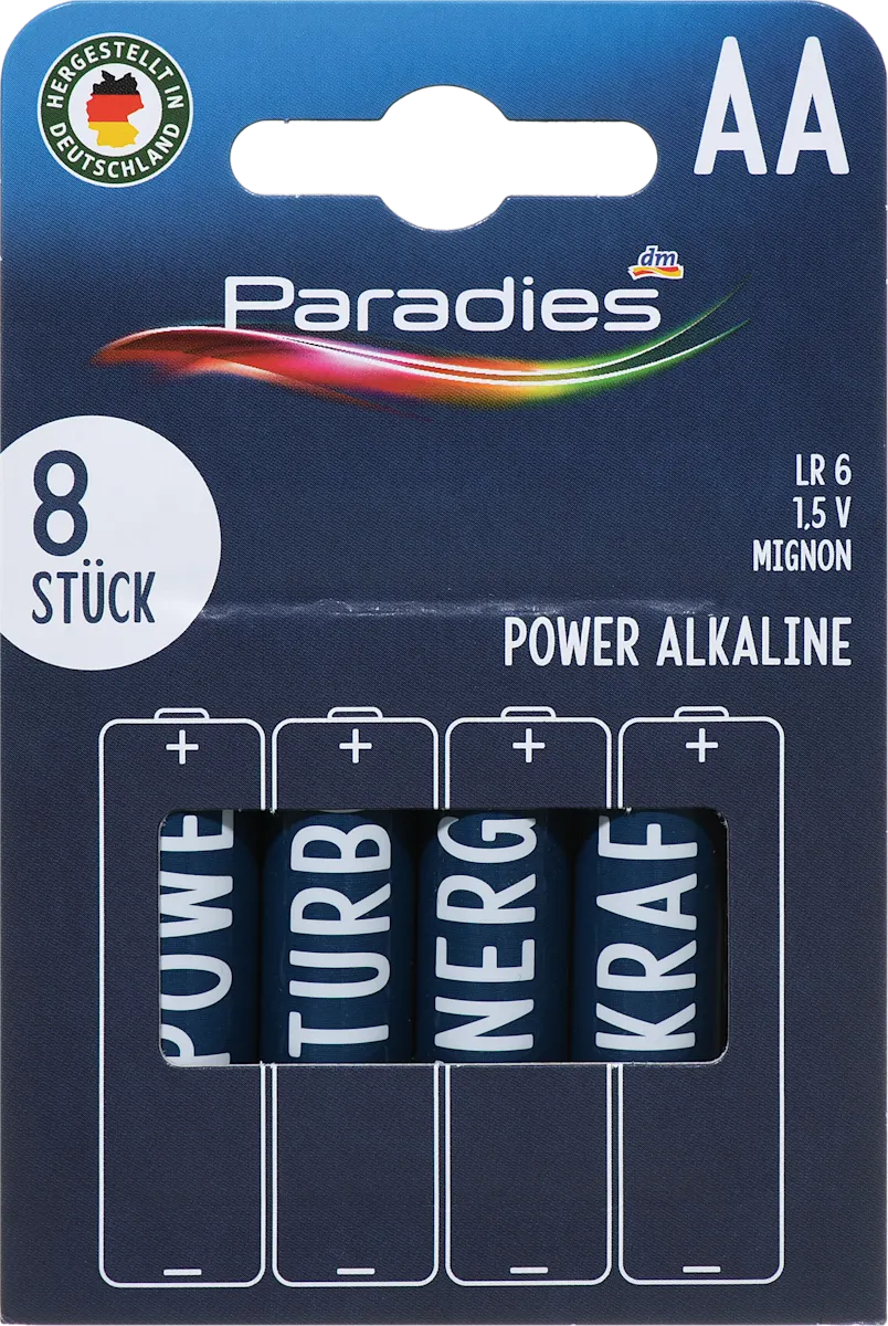 Power Alkaline Mignon AA baterije, 8 kom