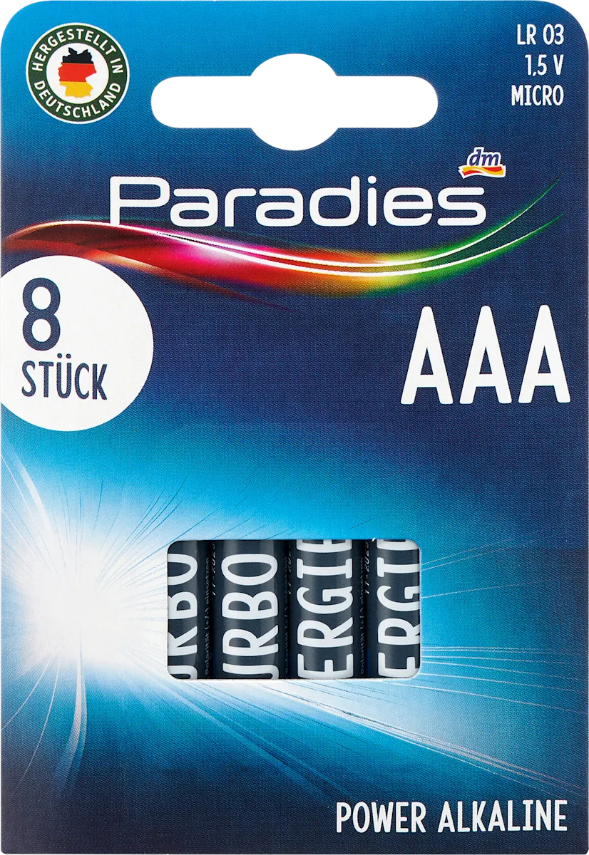 POWER alkalne baterije; Lr 03; 1,5 V; Micro; AAA, 8 kom