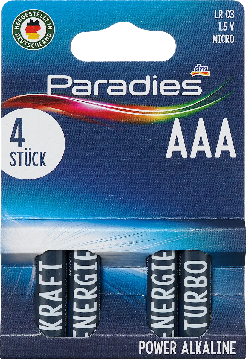 POWER alkalne baterije micro; AAA; LR 3; 1,5 V, 4 kom