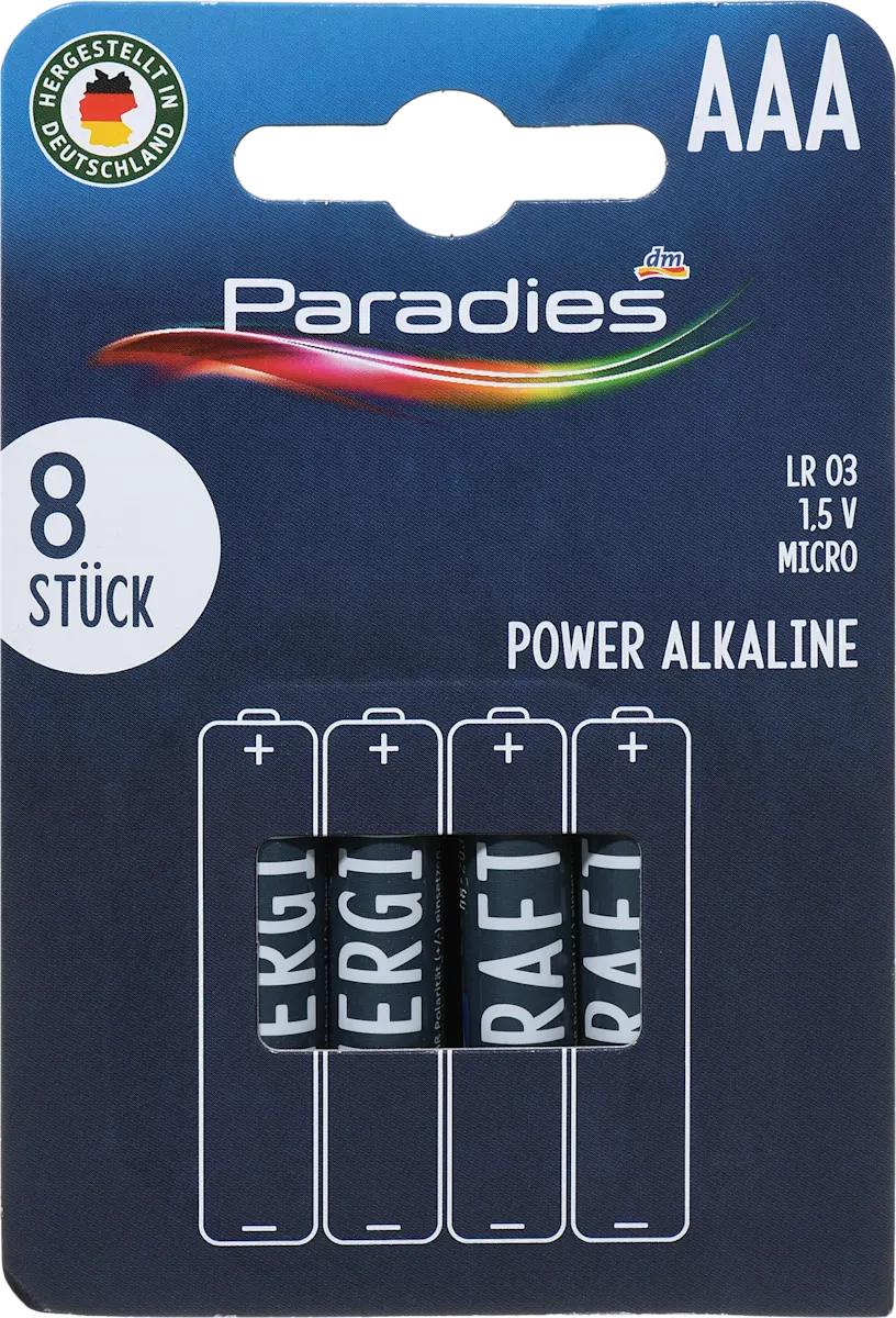 Power alkalne Micro AAA baterije, 8 kom