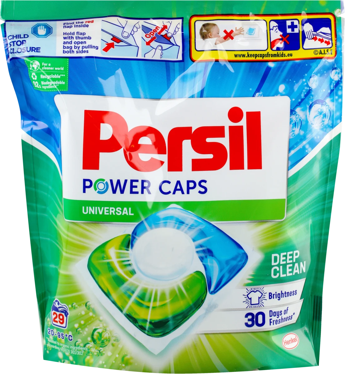 POWER CAPS UNIVERSAL Kapsule za pranje veša, 29 kom