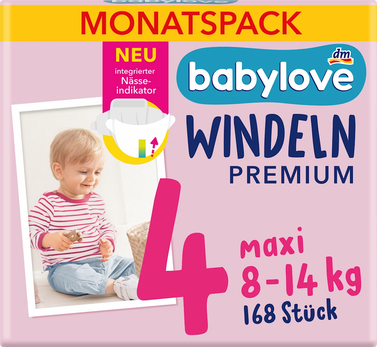 Premium pelene maxi veličina 4 (8-14 kg) - mesečno pakovanje, 4x42kom, 168 kom