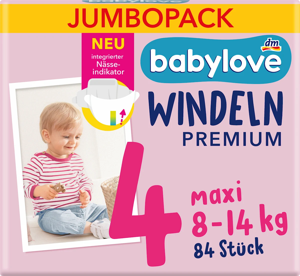 Premium pelene, veličina 4 maxi, 8-14 kg, 84 kom