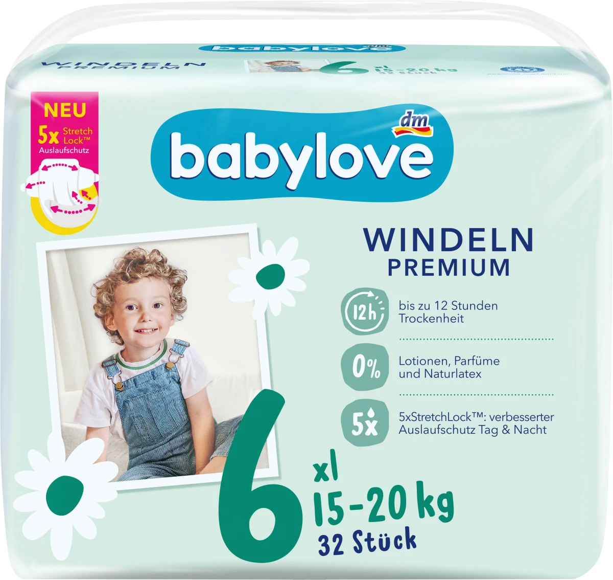 Premium pelene XL veličina 6 (15-20 kg), 32 kom