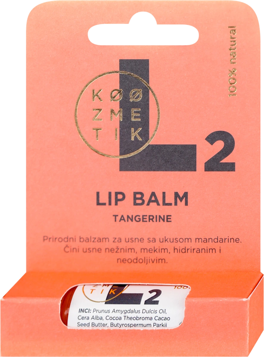 Prirodni balzam za usne - mandarina, 5 ml