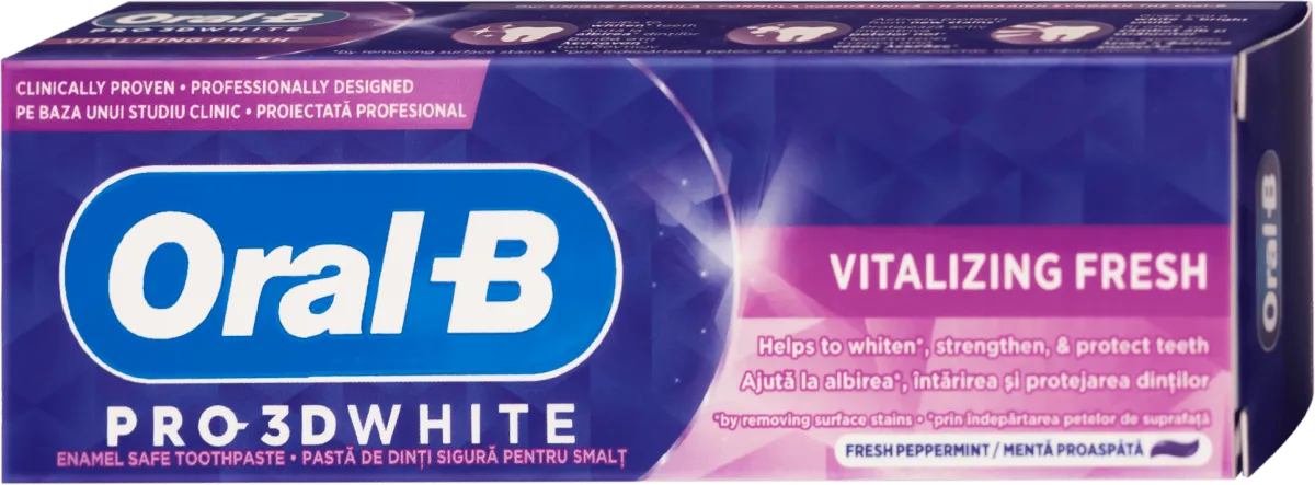 PRO 3DWHITE VITALIZING FRESH pasta za zube, 75 ml