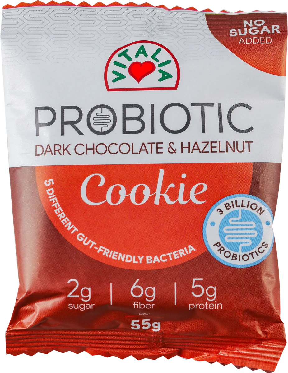 PROBIOTIC kolač, crna čokolada i lešnik, 55 g