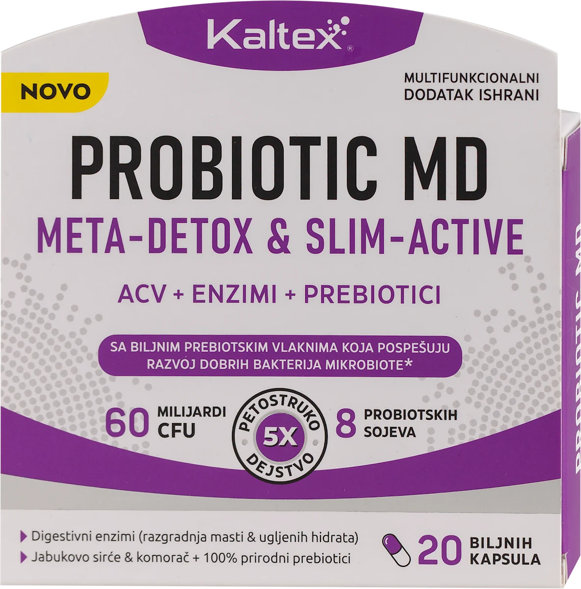 PROBIOTIC META DETOX &amp; SLIM - ACTIVE kapusle, 20 kom